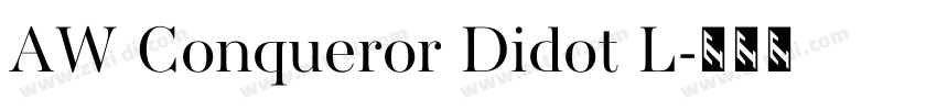 AW Conqueror Didot L字体转换